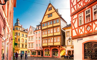 Historical Houses in Mainz, Germany Historical Houses in Mainz, Germany